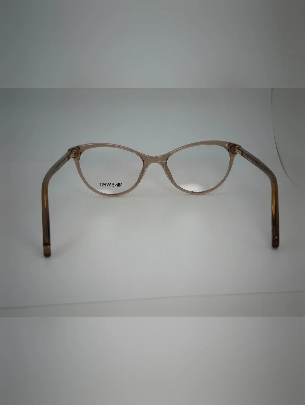 Nine West NW5152 Taupe Cat-Eye Eyeglass Frames with Pearl Accent.